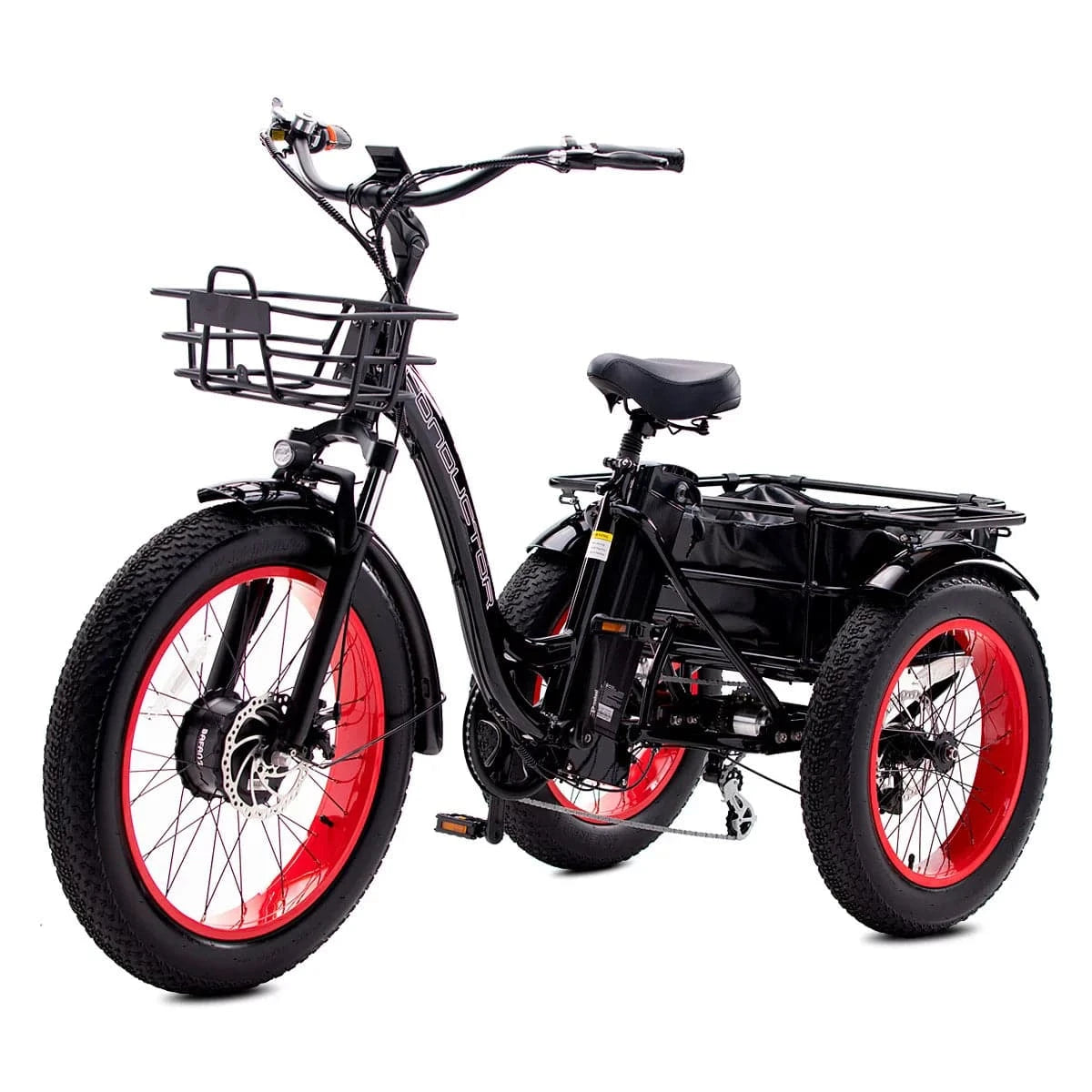 Conductor ST Fat Tire Electric E-Trike 20 MPH / 50 Mile Range - eBoarders