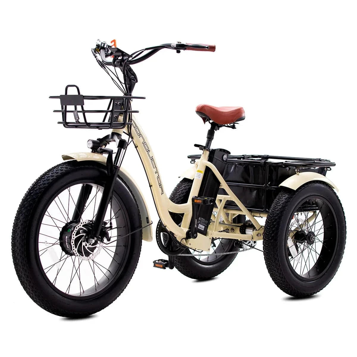 Conductor ST Fat Tire Electric E-Trike 20 MPH / 50 Mile Range - eBoarders