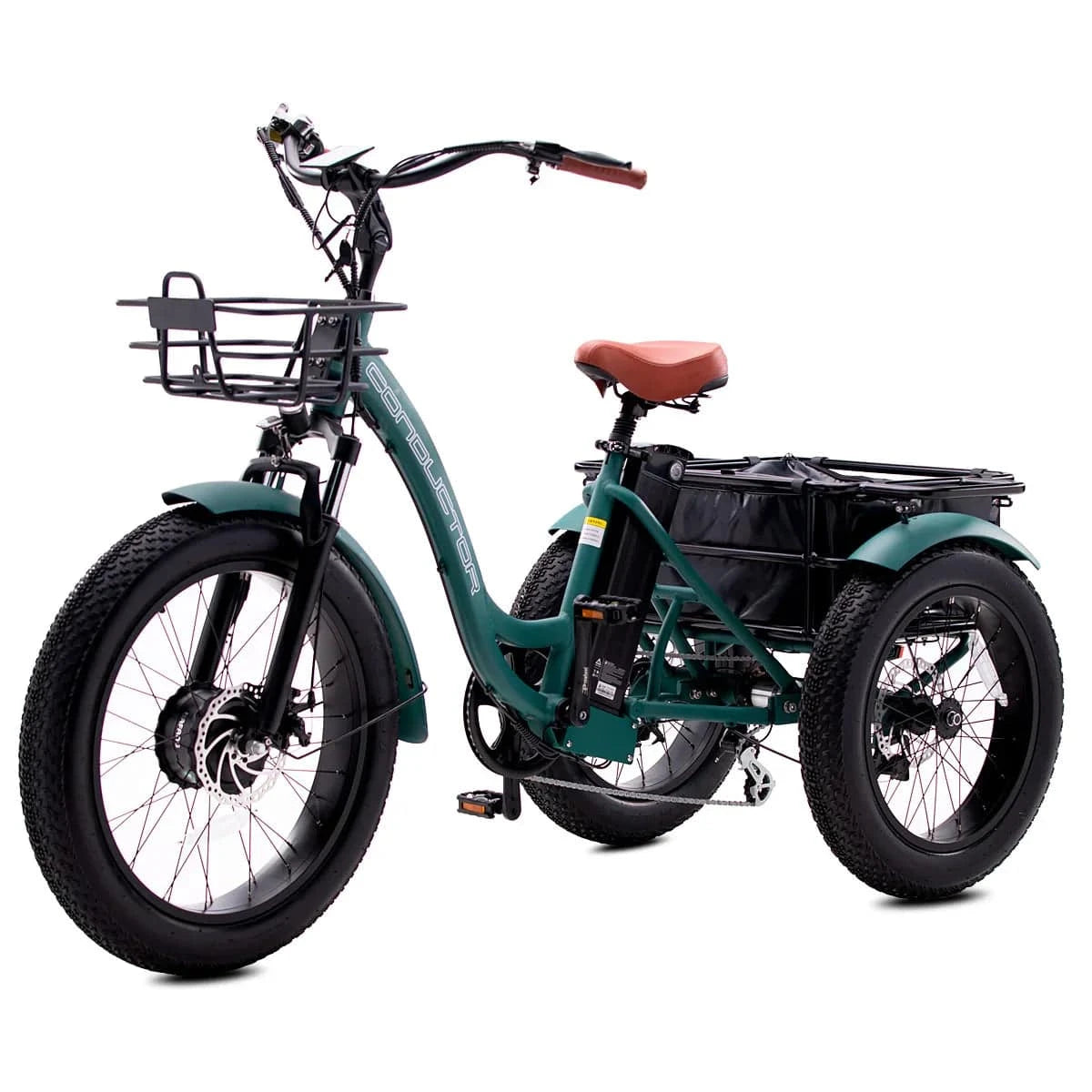 Conductor ST Fat Tire Electric E-Trike 20 MPH / 50 Mile Range - eBoarders