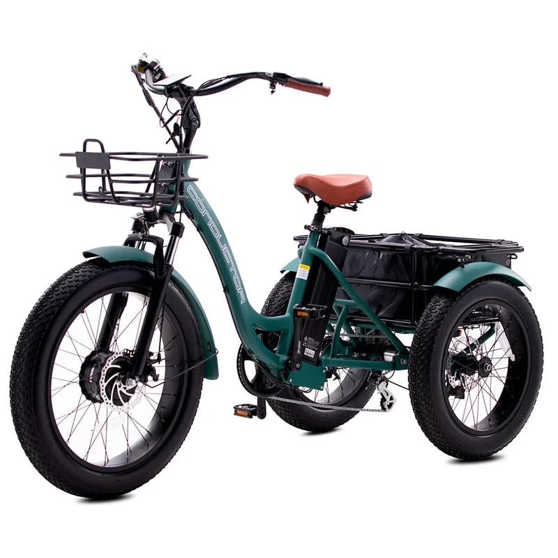 Conductor ST Fat Tire Electric E-Trike 20 MPH / 50 Mile Range - eBoarders