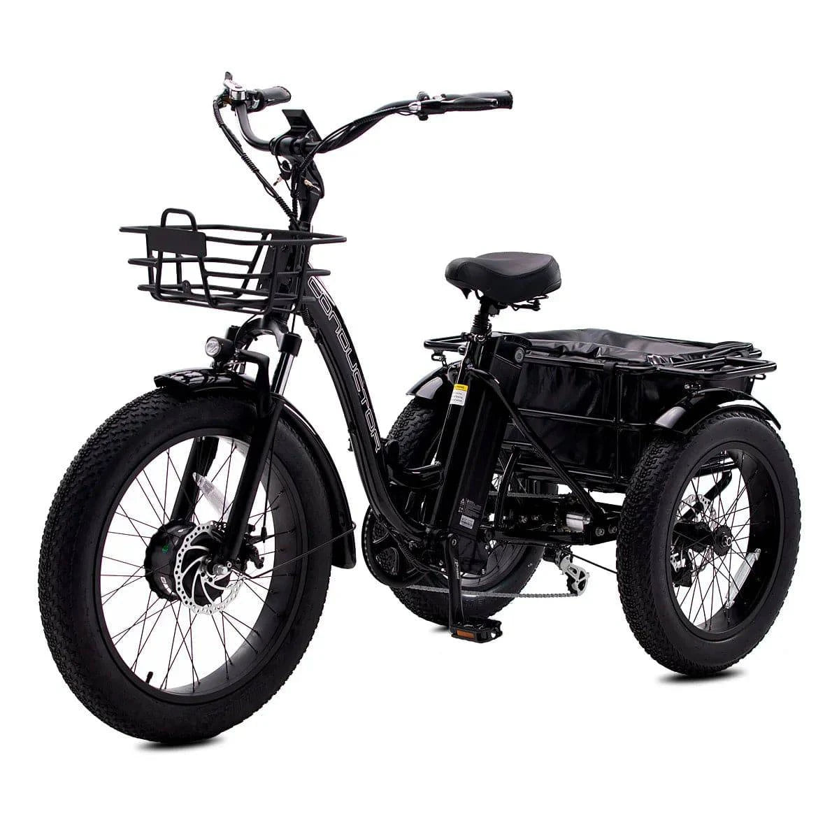 Conductor ST Fat Tire Electric E-Trike 20 MPH / 50 Mile Range - eBoarders