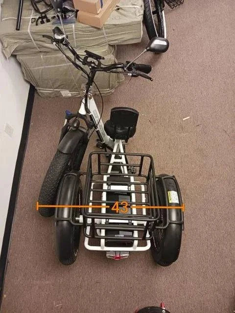Conductor 500 Foldable E-Trike 20 MPH / 50 Mile Range - eBoarders