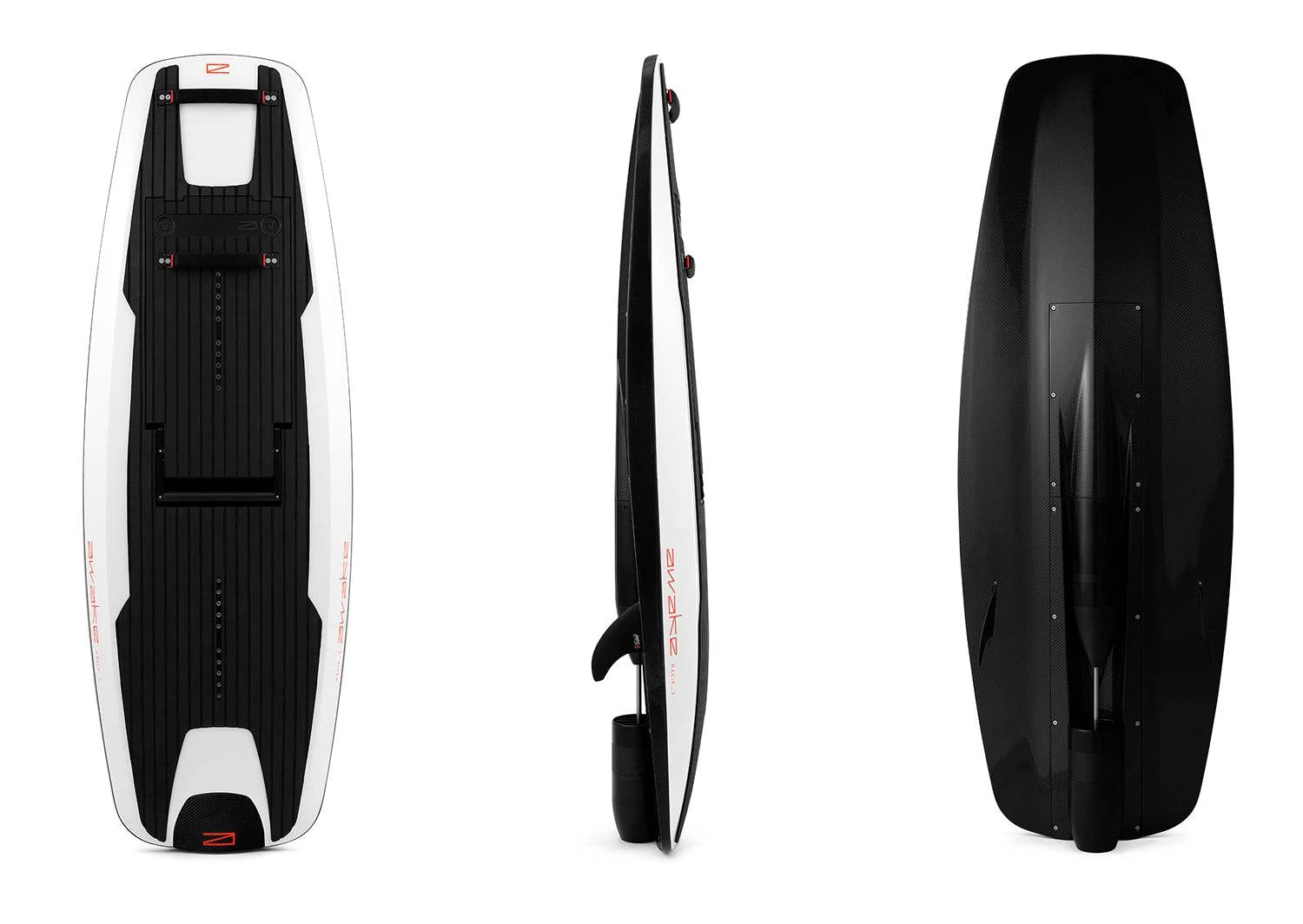 Awake RÄVIK 3 S electric jetboard with carbon fiber hull – top view. Ships free at e-boarders.com