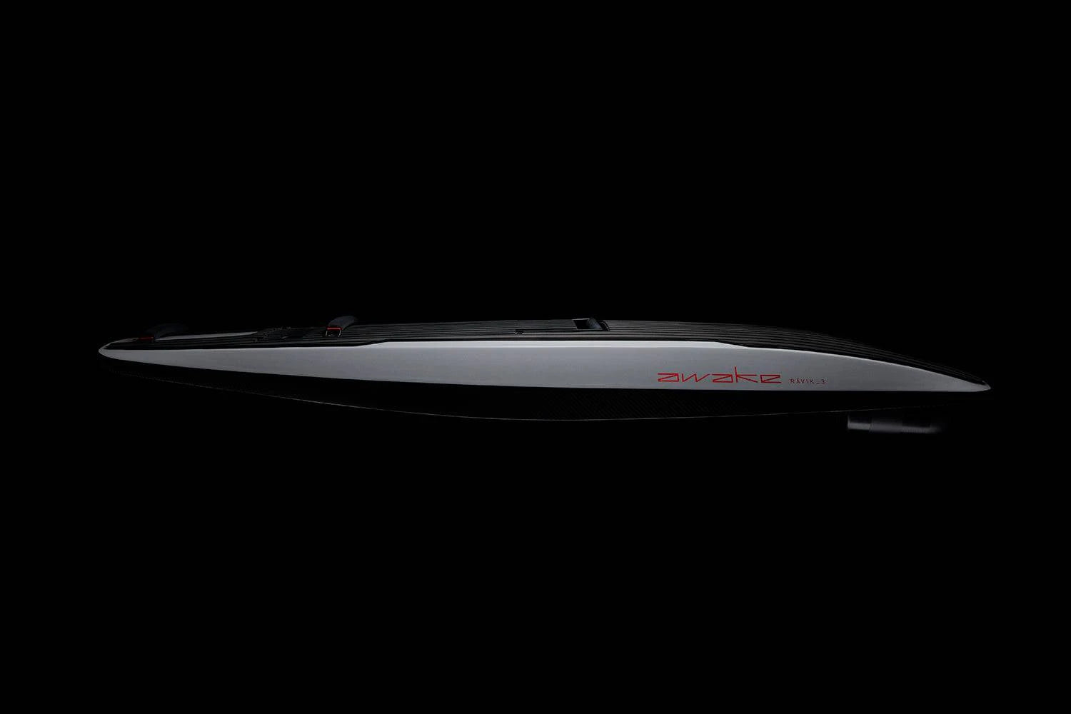 Awake RÄVIK jetboard, side view. Ships free at e-boarders.com