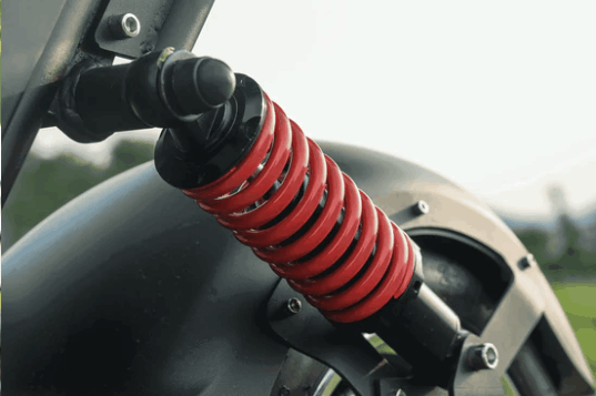 Eahora M6G Electric Golf Caddy shocks on golf course fairway. Free shipping at E-Boarders.com