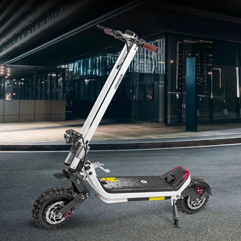 Phantom GoGo G63 Hybrid All-Terrain 2-wheel electric ride with interchangable wheels and track wheel for snow, dirt, paved-surfaces. Free shipping at e-boarders.com