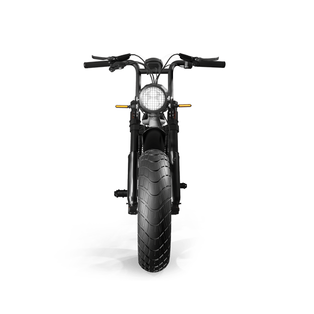 Legion Electric SS-1200 Pedal Assist Electric Bicycle Retro Scrambler with fat tires, 20mph and 40-75miles per battery charge. Free shipping at e-boarders.com