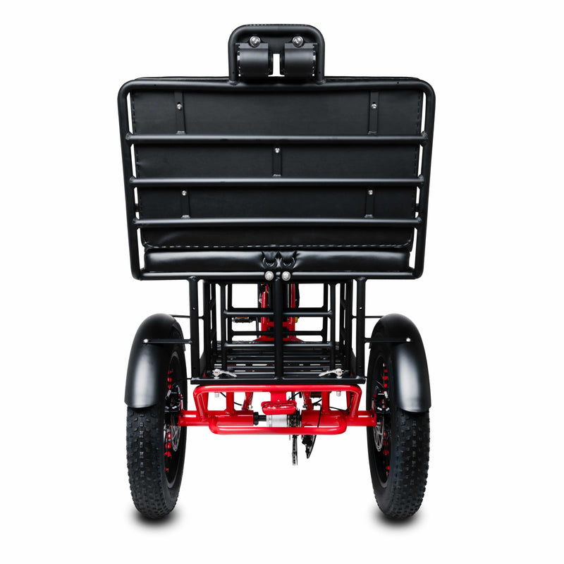 Conductor 3-Seat Rickshaw Fat Tire E-Trike 30 mph / 70 Mile Range - eBoarders