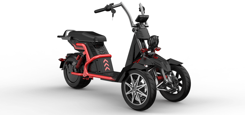 SoverSky T100 4000w assist 3-Wheeled Electric Golf Caddy E-Trike 45 MPH / 70 Mile Range - eBoarders