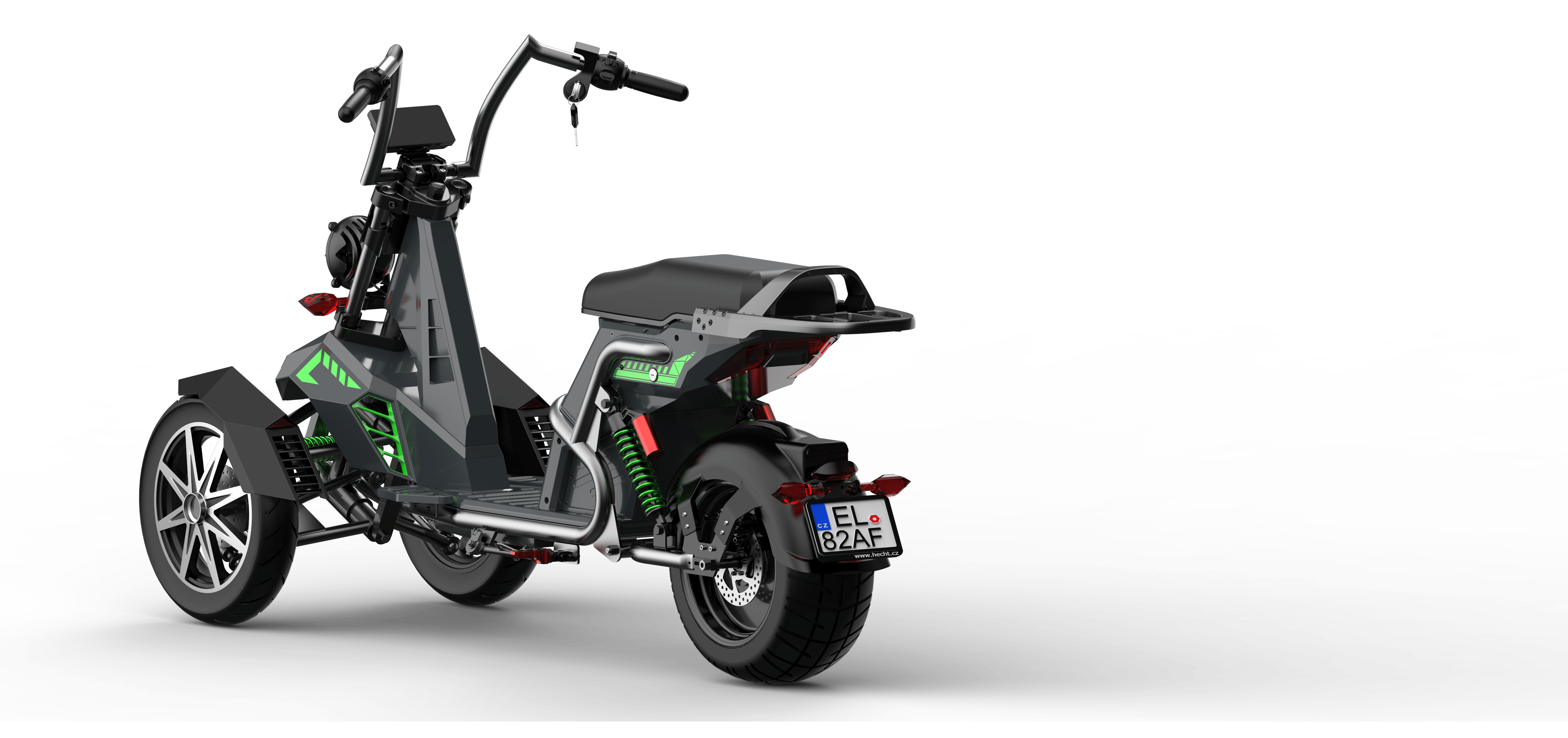 SoverSky T100 4000w assist 3-Wheeled Electric Golf Caddy E-Trike 45 MPH / 70 Mile Range - eBoarders