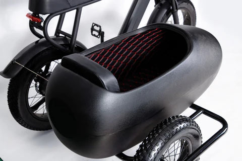 Sidecar add-on option for SoverSky Titan 01 20inch Fat Tire Lithium peda-assisted electric Bicycle 30 MPH, 45 mile pedal-assist battery range Free shipping at e-Boarders.com