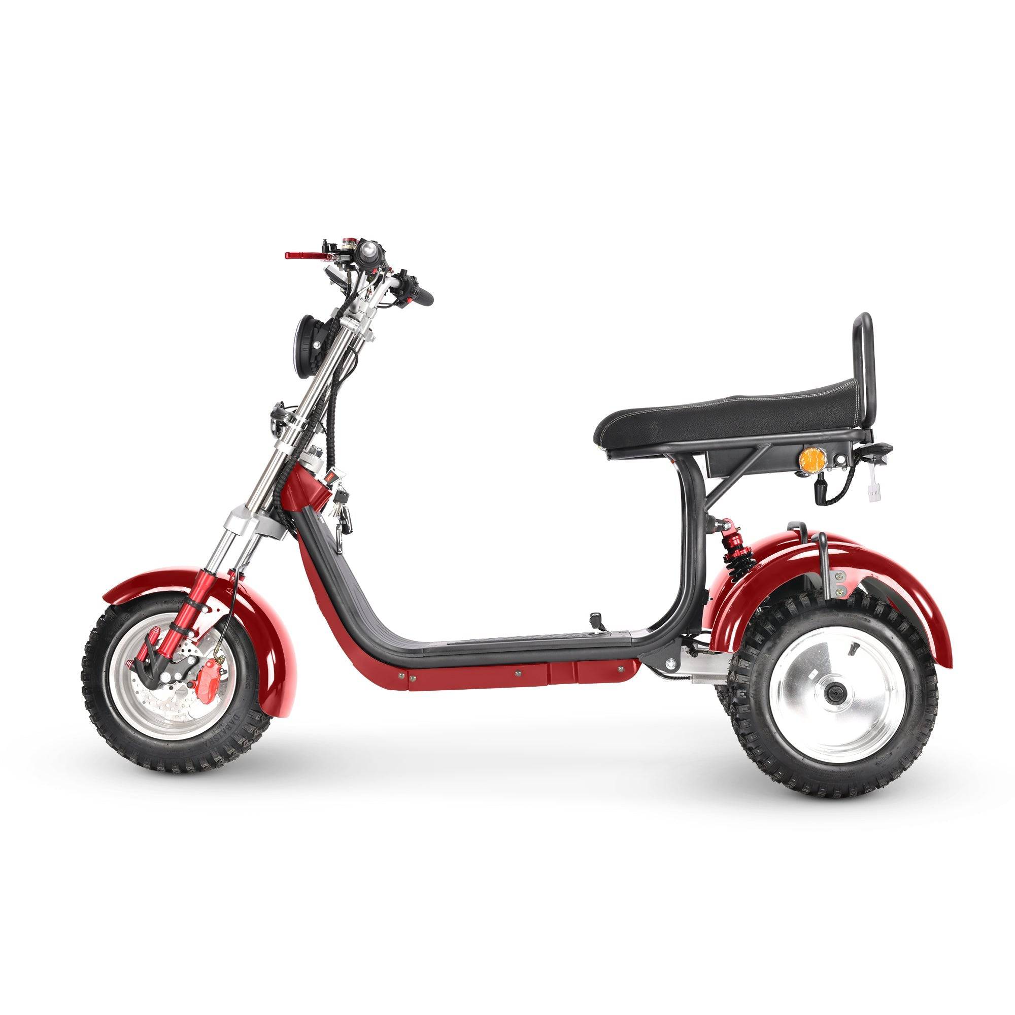 SoverSky T7.4 Electric Golf Caddy Trike 36+Holes 25 MPH / 60+Mile Range - eBoarders