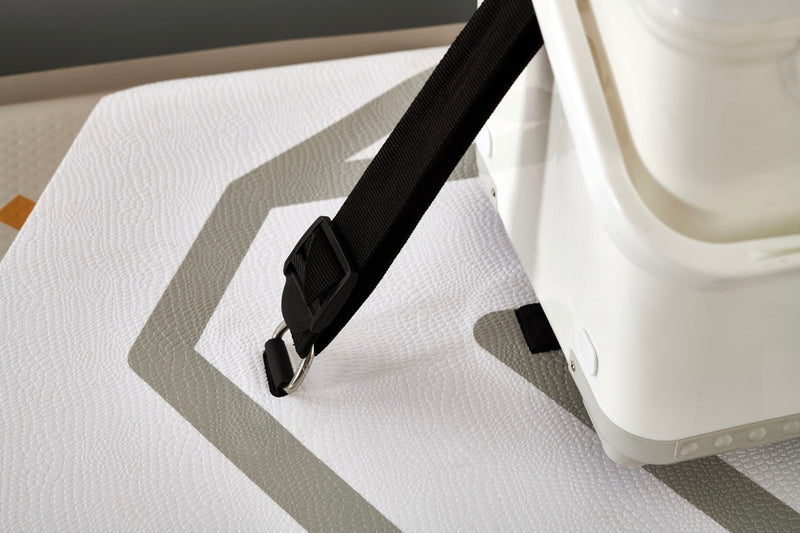 Product photo D-ring and cooler strap attachment for Aqua Marina Drift iSUP with rod holder — ships free at e-boarders.com