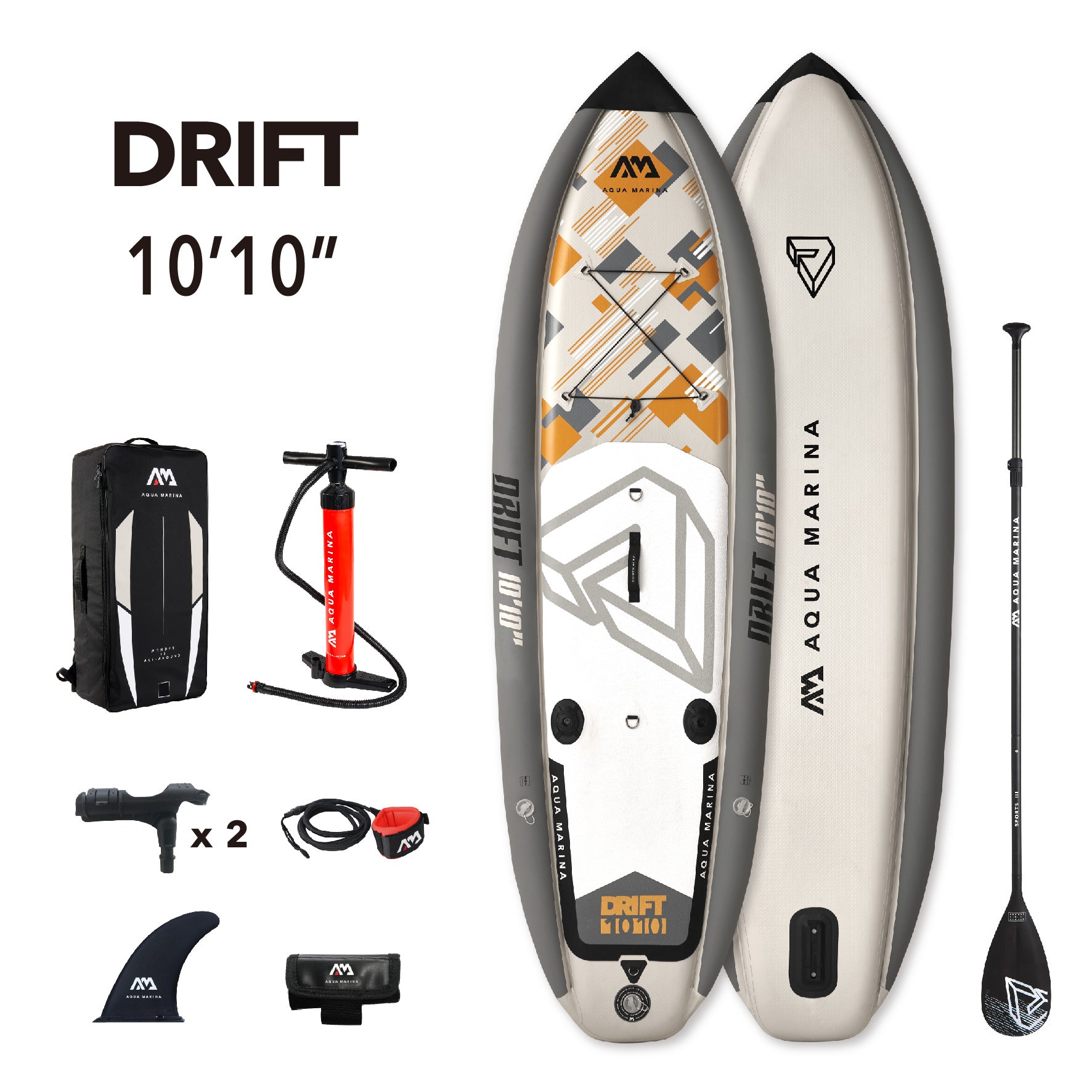 Product photo Aqua Marina Drift iSUP with rod holder — ships free at e-boarders.com