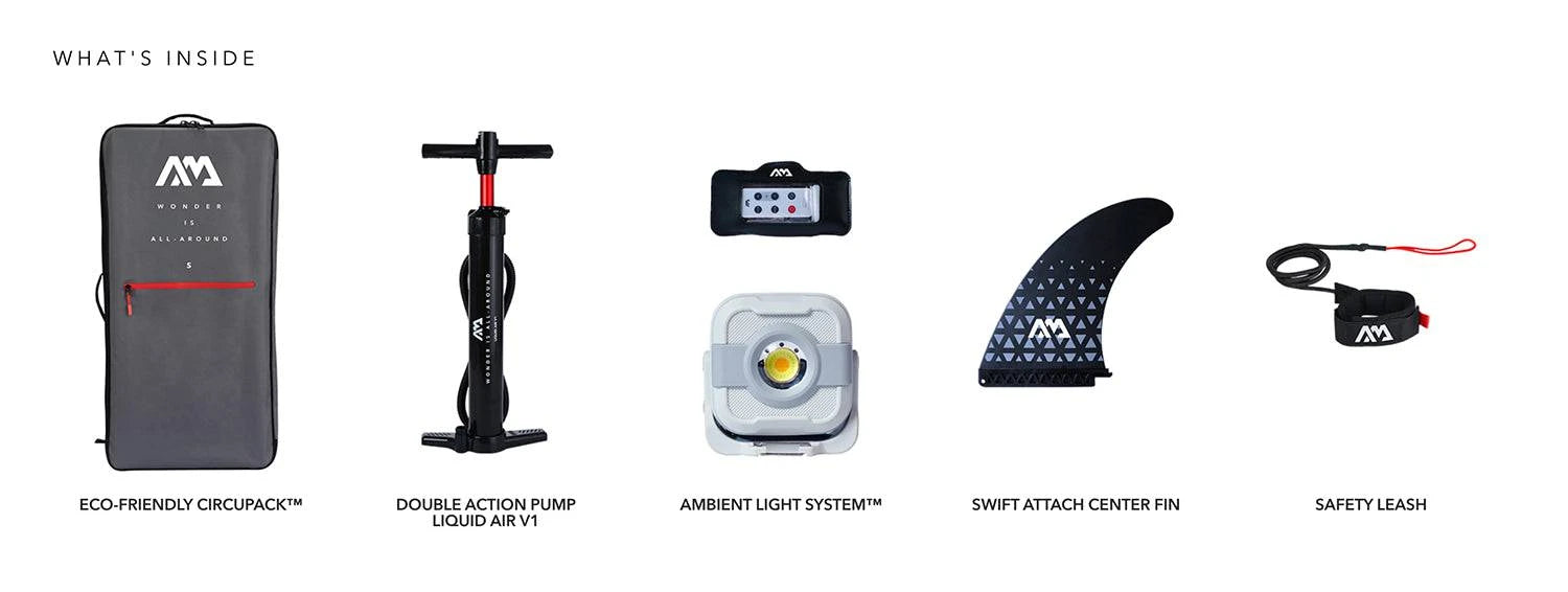 Aqua Marina GLOW Light-Up Inflatable Standup Paddle Board iSUP - eBoarders