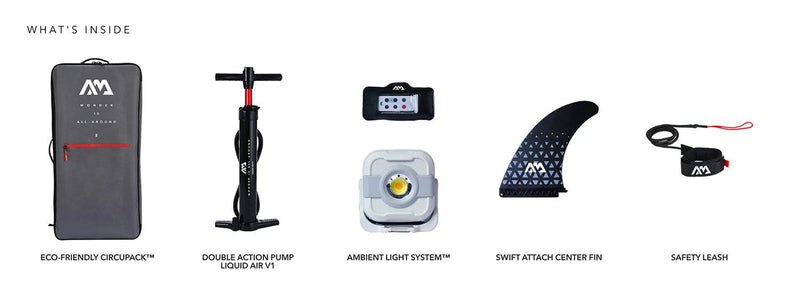 Aqua Marina GLOW Light-Up Inflatable Standup Paddle Board iSUP - eBoarders
