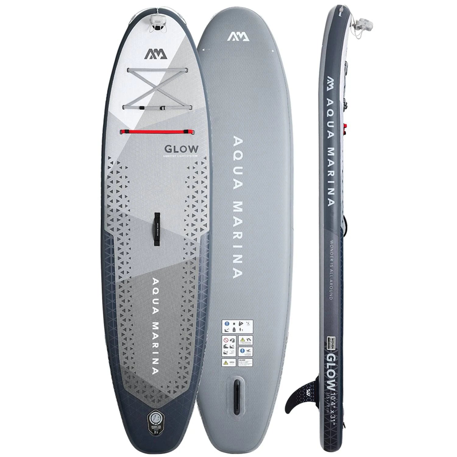 Aqua Marina GLOW Light-Up Inflatable Standup Paddle Board iSUP - eBoarders