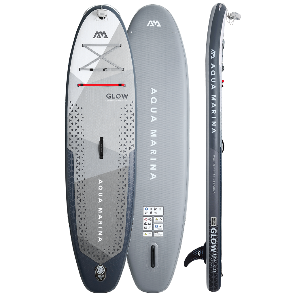 Aqua Marina GLOW Light-Up Inflatable Standup Paddle Board iSUP Aqua Marina GLOW Light-Up Inflatable Standup Paddle Board iSUP
