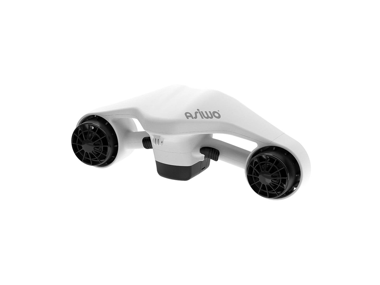 ASIWO MANTA Underwater Thruster Electric Swim-Assist Device with GoPro Mount. Color options white, green, blue, orange. Free shipping at e-boarders.com