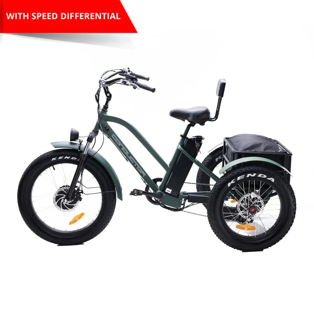 Conductor 750 Cargo Electric E-Trike 26 MPH / 50 Mile Range - eBoarders