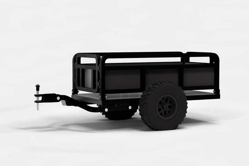Cycleboard foldable Trailer hitch folded add-on for X-Quad or Rover storage. Free shipping at E-Boarders.com