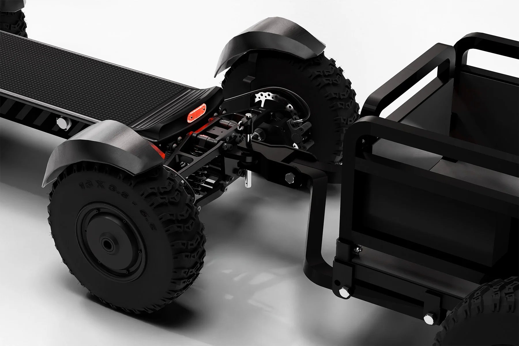 Cycleboard foldable Trailer hitch add-on for X-Quad or Rover. Free shipping at E-Boarders.com