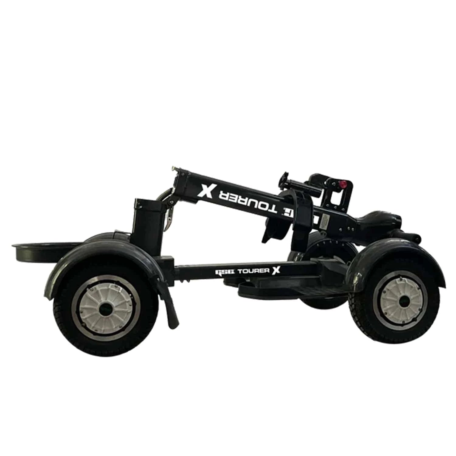 GSC Tourer X by Golf Skate Caddy, 4-wheel electric golf caddy ride with golf bag mount and lean to steer technology. Free shipping at e-boarders.com