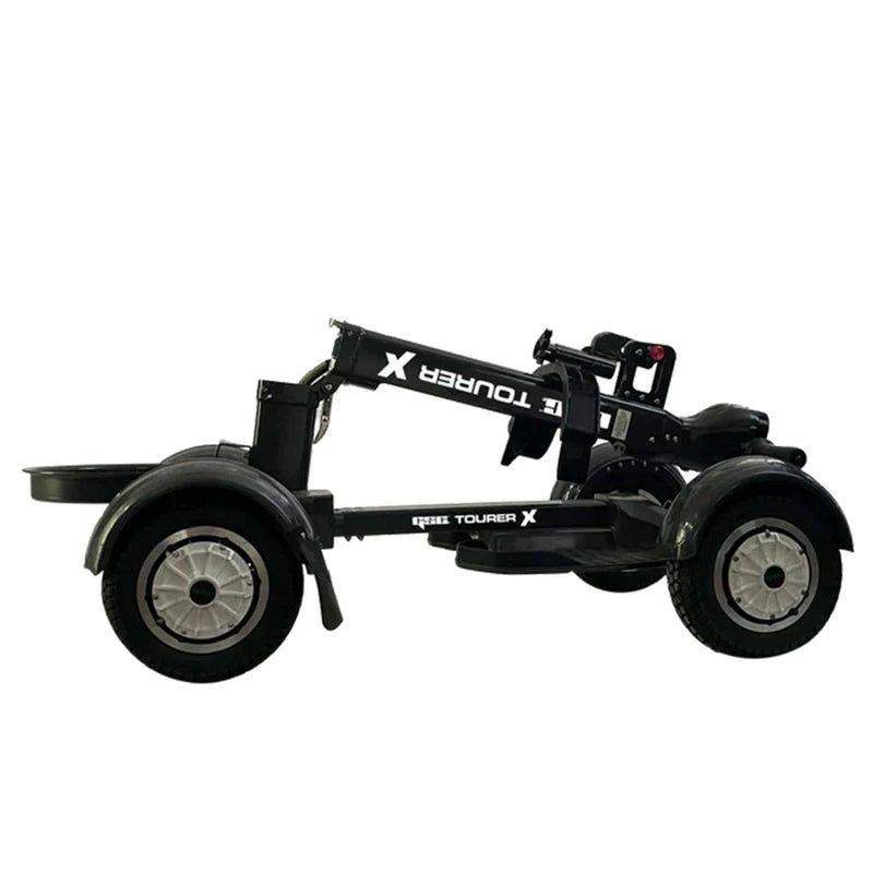 GSC Tourer X by Golf Skate Caddy, 4-wheel electric golf caddy ride with golf bag mount and lean to steer technology. Free shipping at e-boarders.com