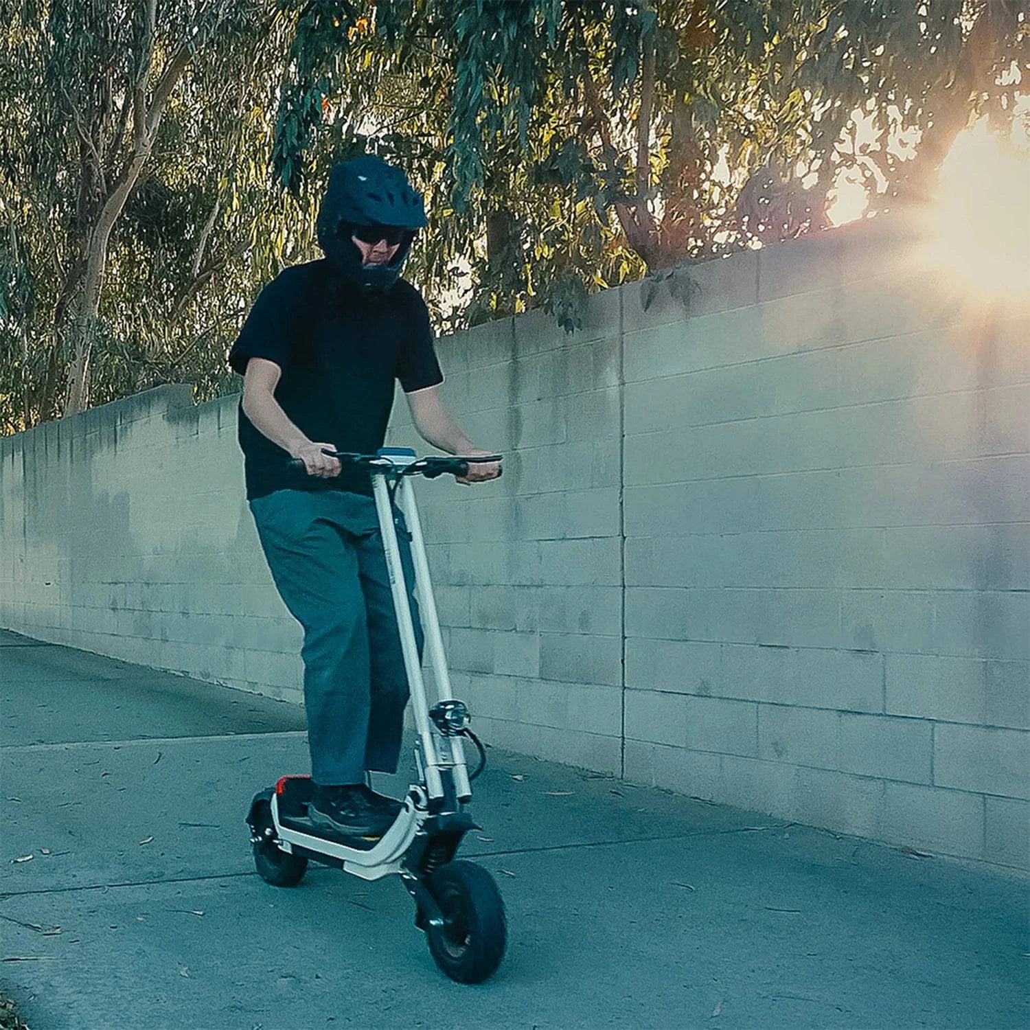 Phantom GoGo G63 Hybrid All-Terrain 2-wheel electric ride with interchangable wheels and track wheel for snow, dirt, paved-surfaces. Free shipping at e-boarders.com