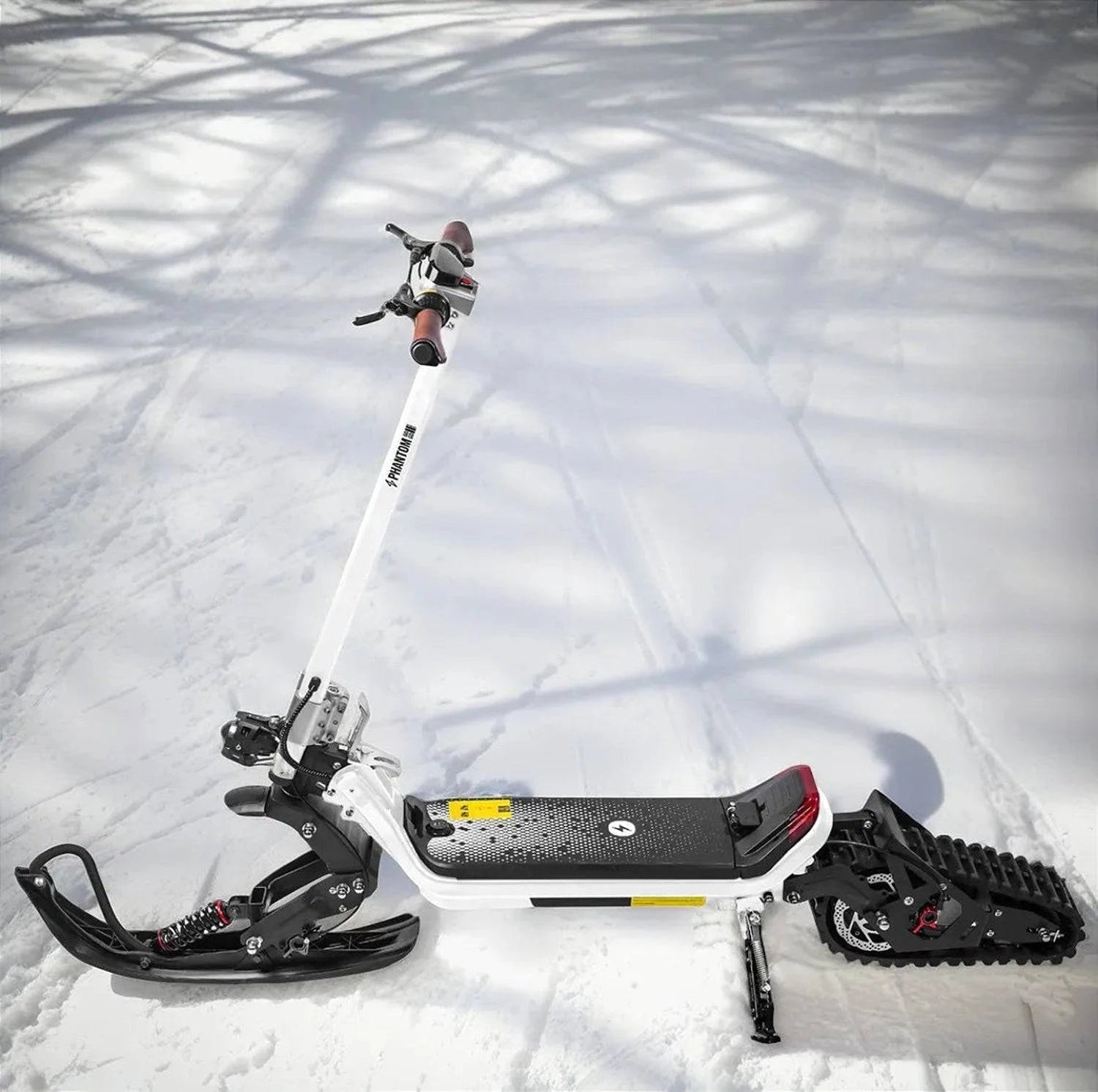 Phantom GoGo G63 Hybrid All-Terrain 2-wheel electric ride with interchangable wheels and track wheel for snow, dirt, paved-surfaces. Free shipping at e-boarders.com