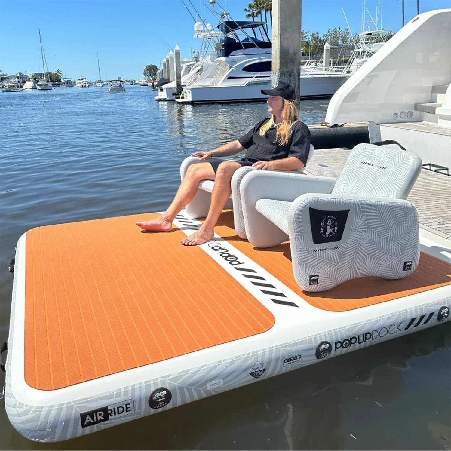 PopBoard Inflatable Pop-Up Dock 8'x7'x8" - eBoarders