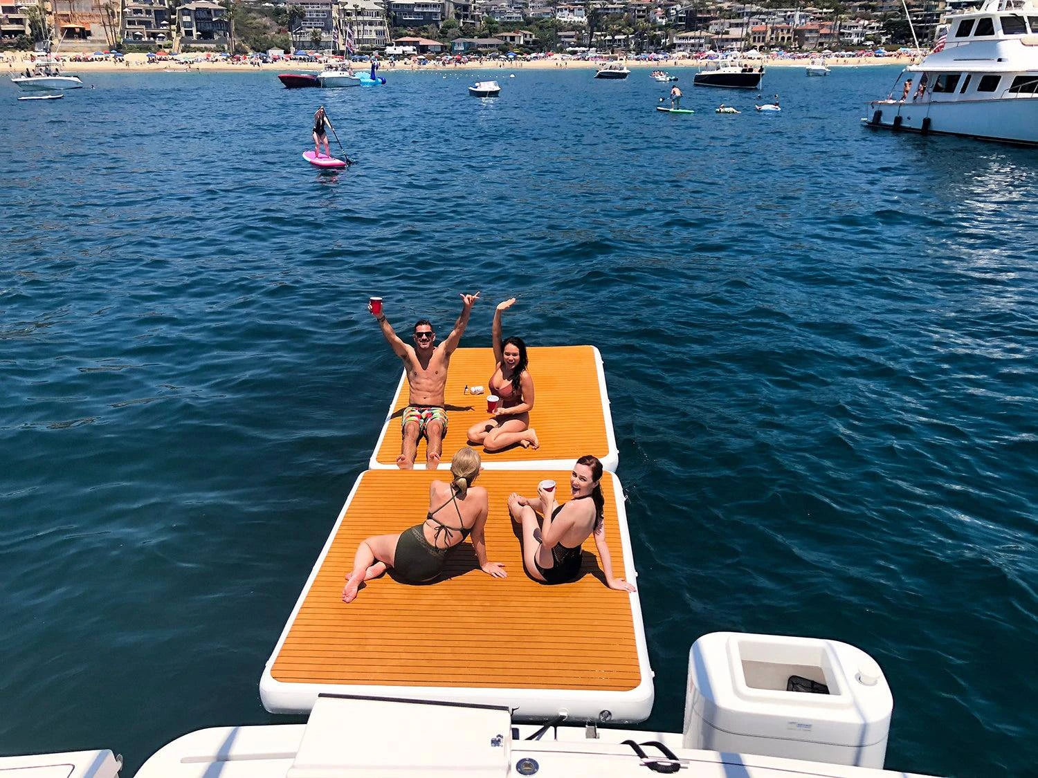 PopBoard Inflatable Pop-Up Dock 8'x7'x8" - eBoarders
