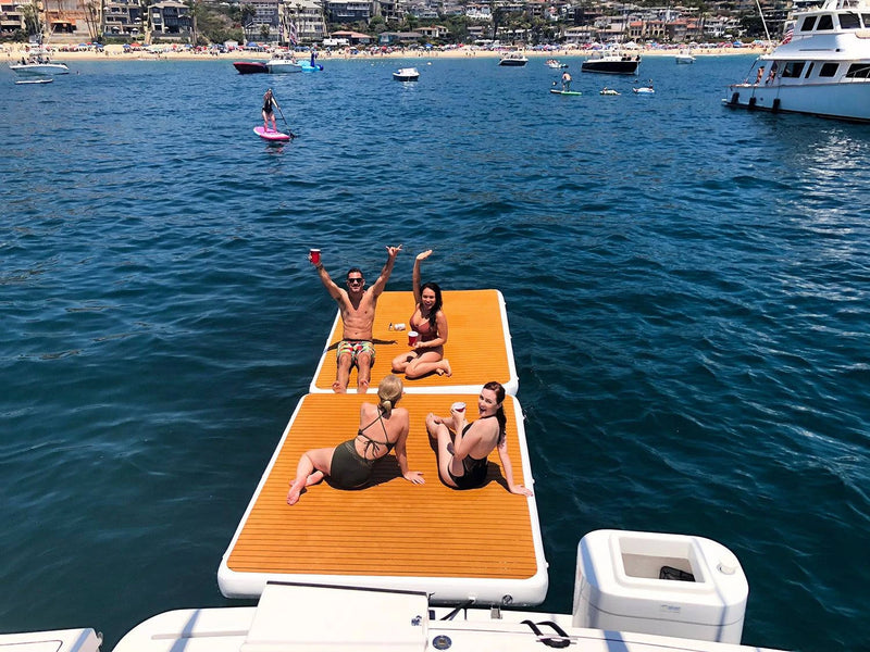 PopBoard Inflatable Pop-Up Dock 8'x7'x8" - eBoarders