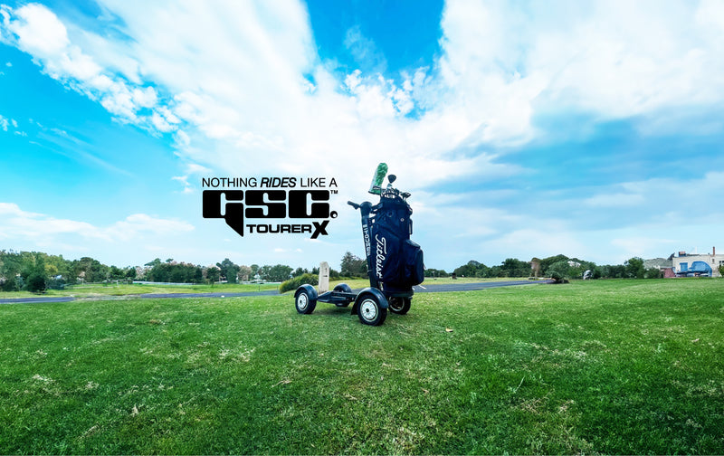 Golf Skate Caddy Tourer X Electric Scooter highlight video. Available at e-Boarders.com