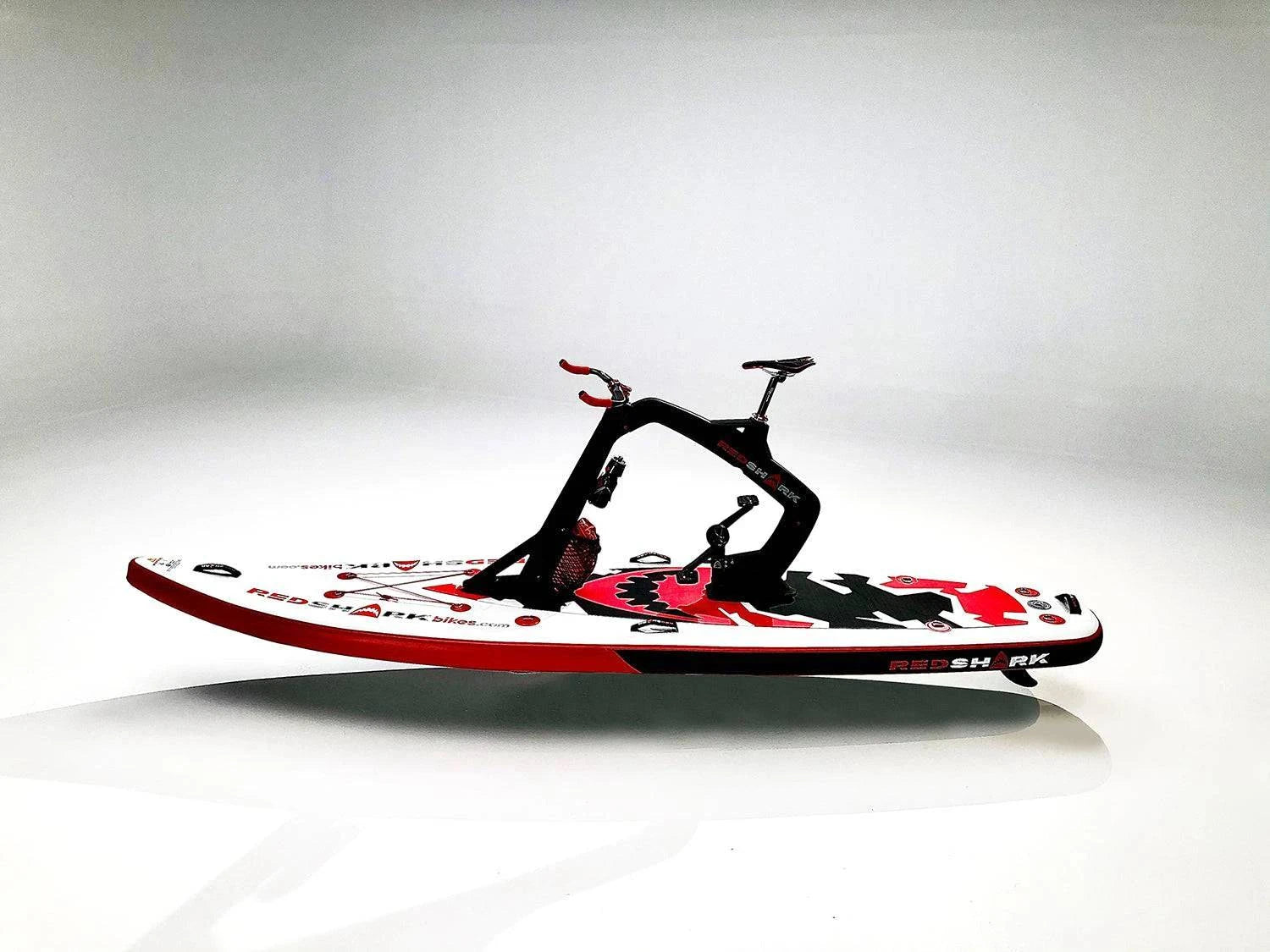 Red Shark USA "Fitness" Surf-Cycle Inflatable Paddleboard iSUP kit designed for water-cyclists. Free shipping at eBoarders.com