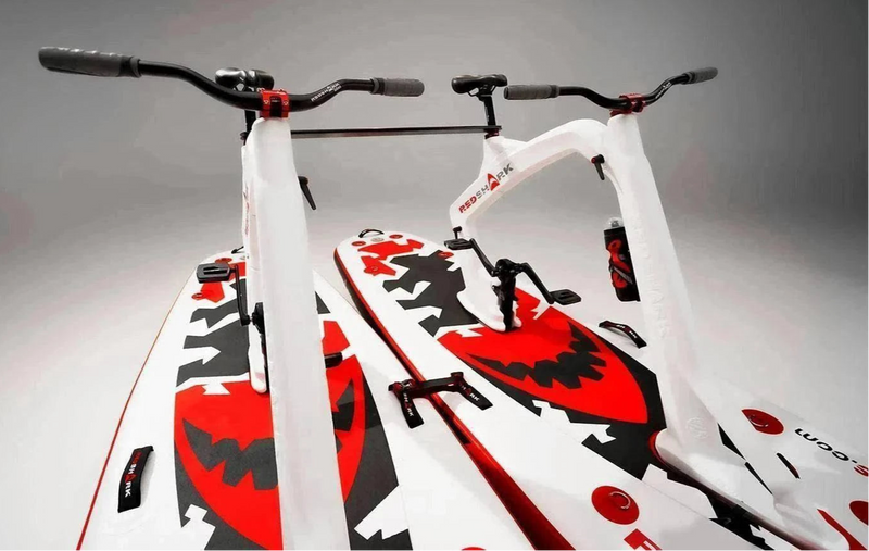 Red Shark USA Tandem Kit for Surf-Cycle Inflatable Paddleboard iSUP designed for cyclists and fishermen. Free shipping at eBoarders.com