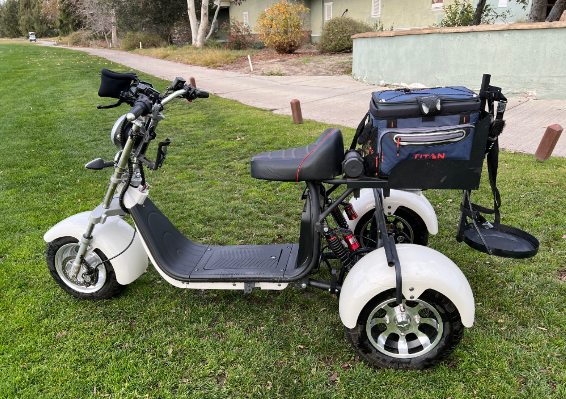 SoverSky T7.4 Electric Golf Caddy Trike 36+Holes 25 MPH / 60+Mile Range - eBoarders