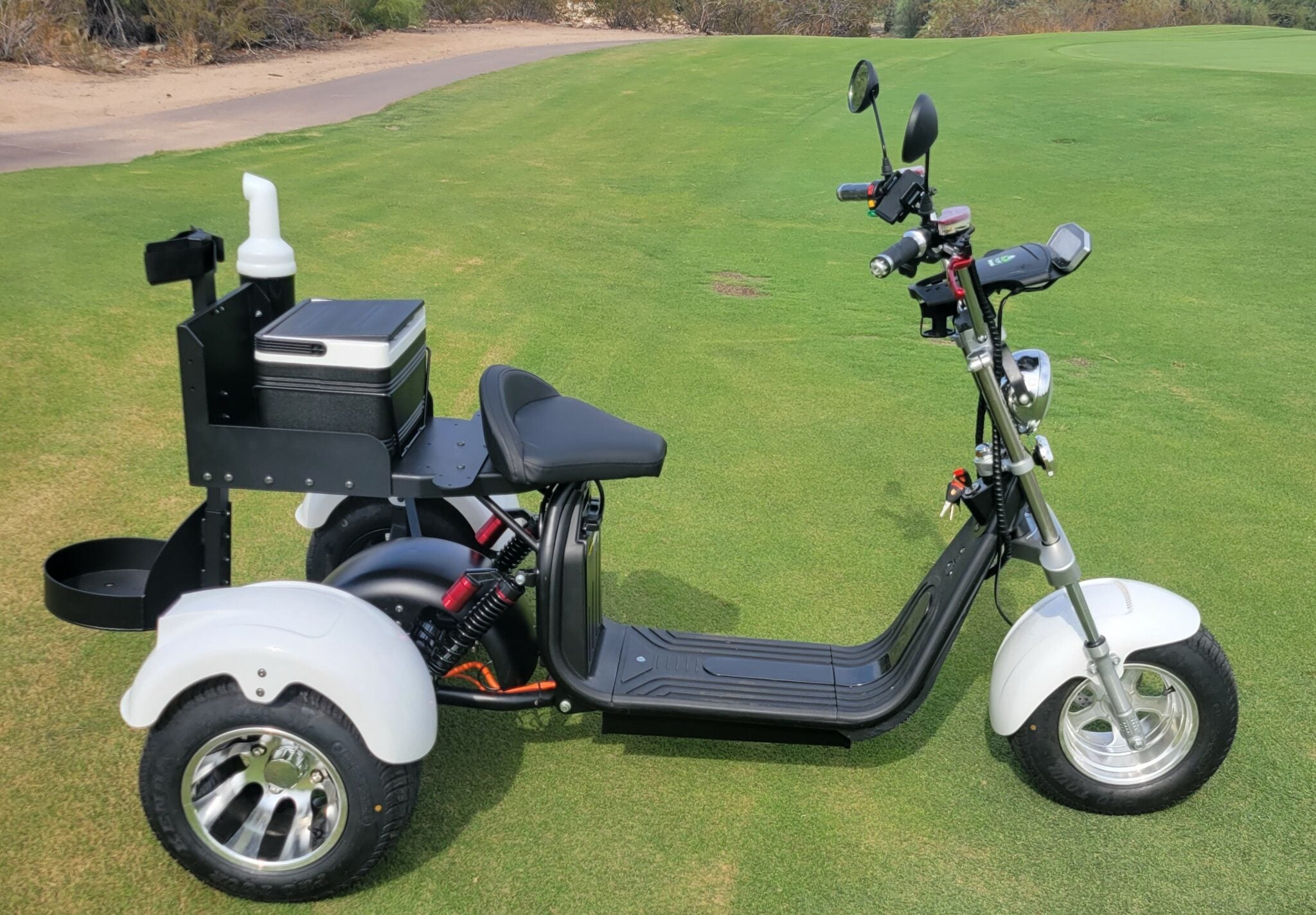 SoverSky T7.4 Electric Golf Caddy Trike 36+Holes 25 MPH / 60+Mile Range - eBoarders