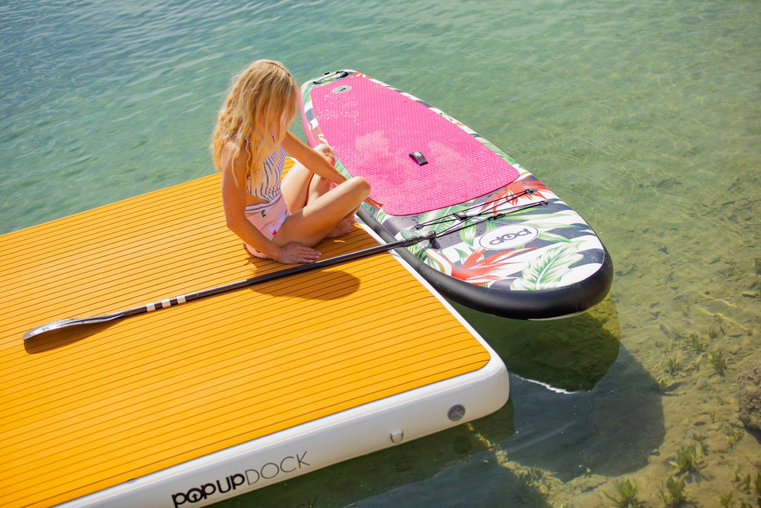 Pop Board co. Inflatable Dock and Inflatable iSUP available at E-Boarders.com