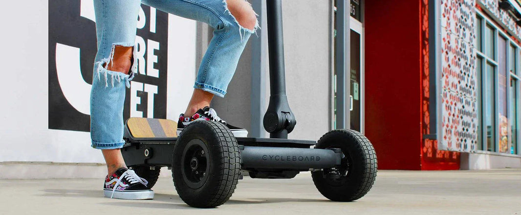 CycleBoard Rover 3-wheel Electric Scooter, all-terrain and foldable, available at E-Boarders.com