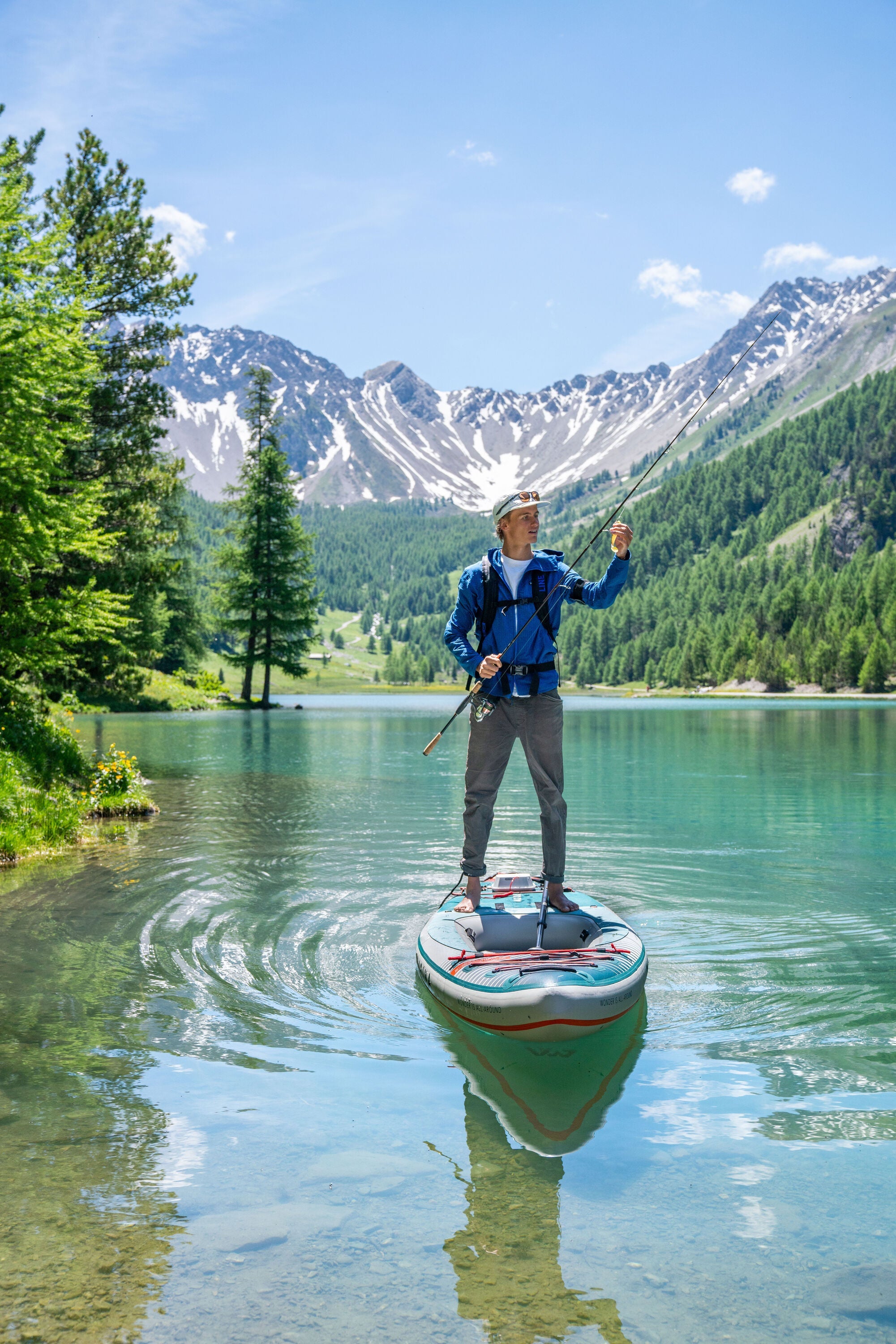 Hybrid iSUP kayak paddleboard combos for lakes & rivers. Inflatable sit or stand paddle gear ships free from e-boarders.com.
