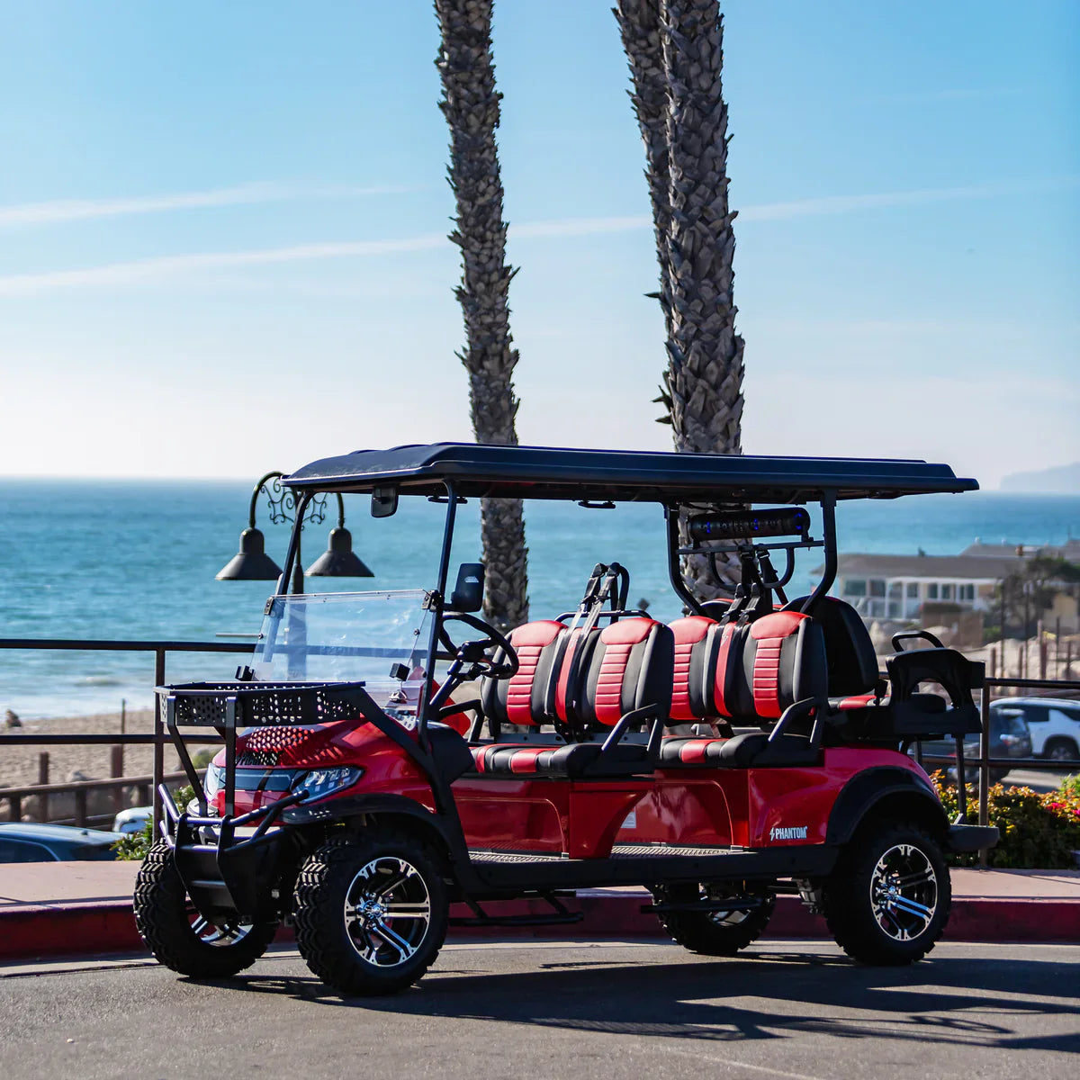Multi-passenger electric ride for resorts, ranches & private property. Comfort seating & silent operation. Free shipping at e-boarders.com.