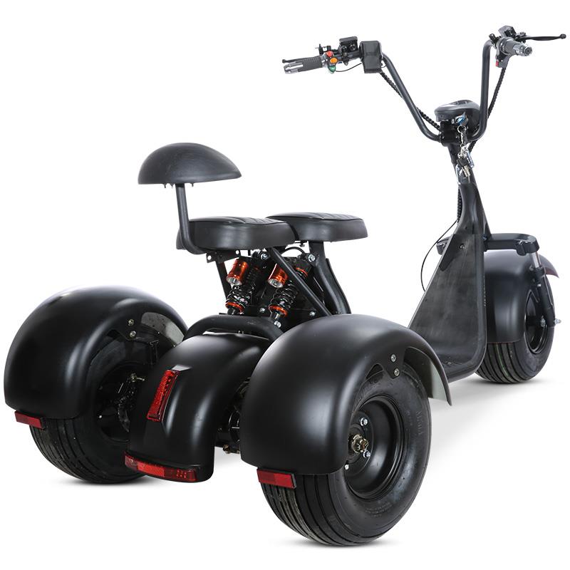 T7.0 Fat Tire E-Mobility Electric Trike Golf Scooter 25 MPH / 35 Mile Range - eBoarders