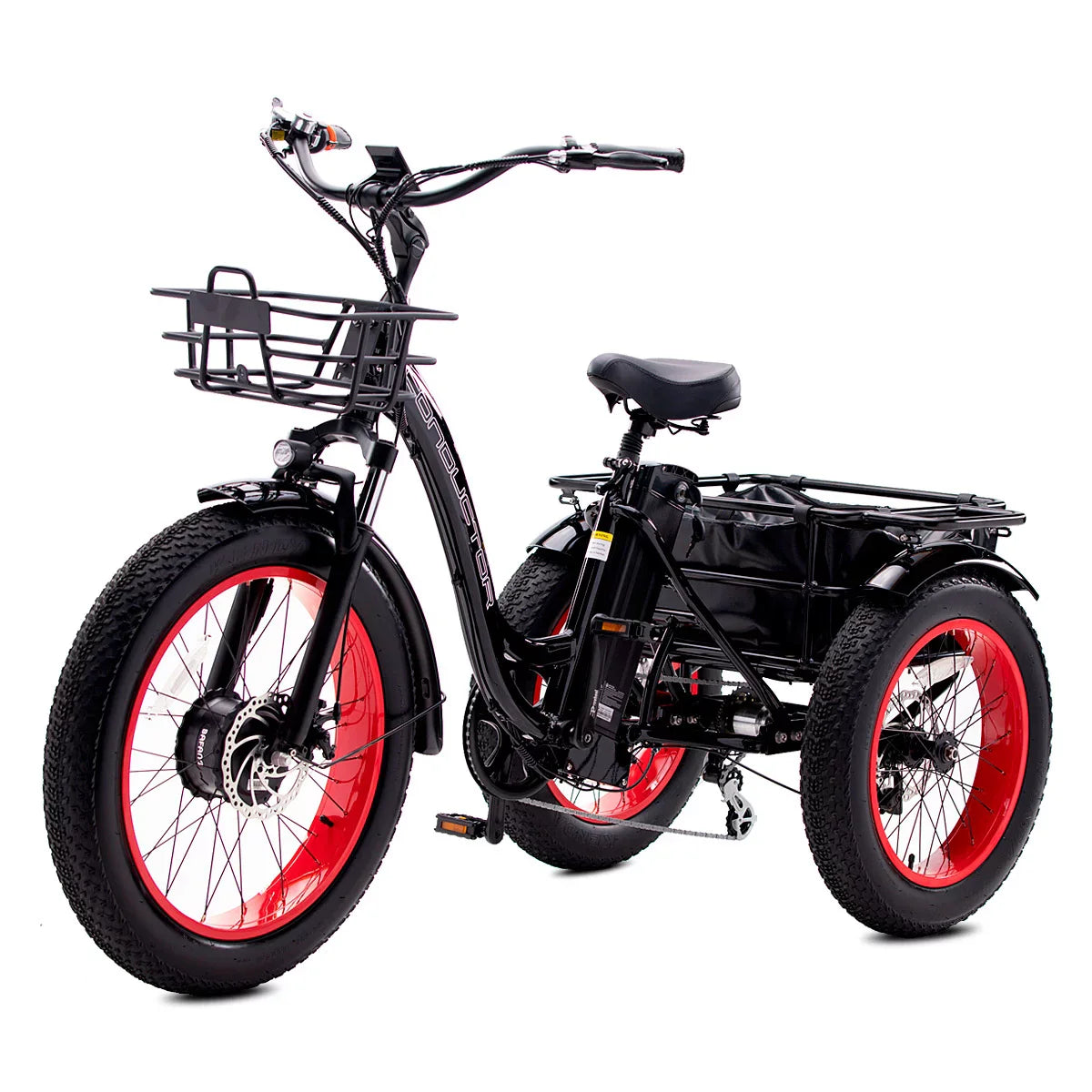 Conductor ST Fat Tire Electric E-Trike 20 MPH / 50 Mile Range