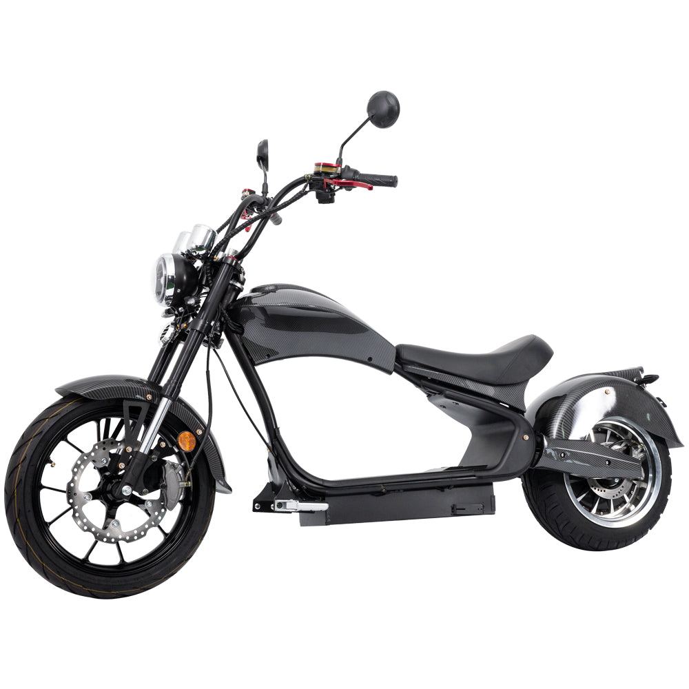 MH3 4000w Lithium Chopper Scooter Electric Motorcycle by SoverSky 45MPH / 70 Mile Range