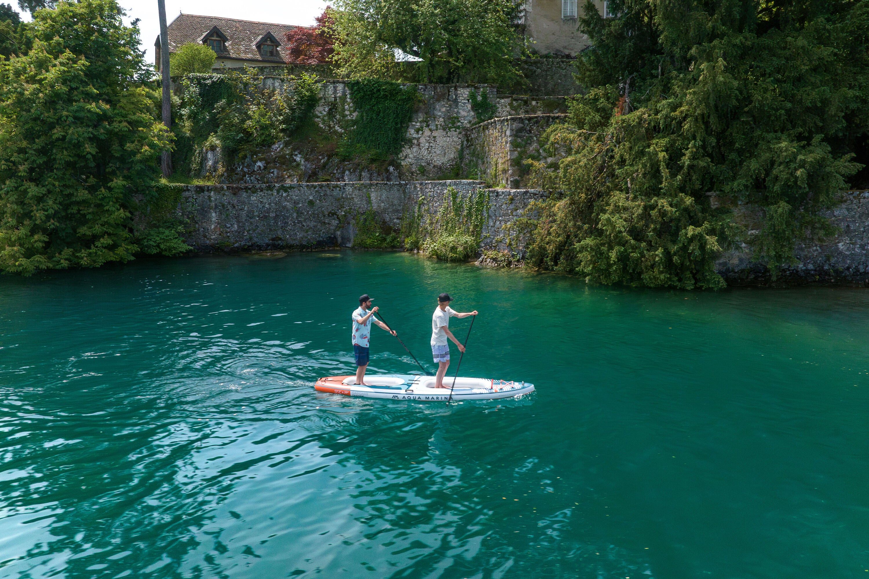 Aqua Marina Cascade BT-24CAP and Cascade Tandem BT-24CATP Hybrid Kayak iSUP Paddleboard options. Switch effortlessly between kayak-paddling or standup-paddling whenever you choose.