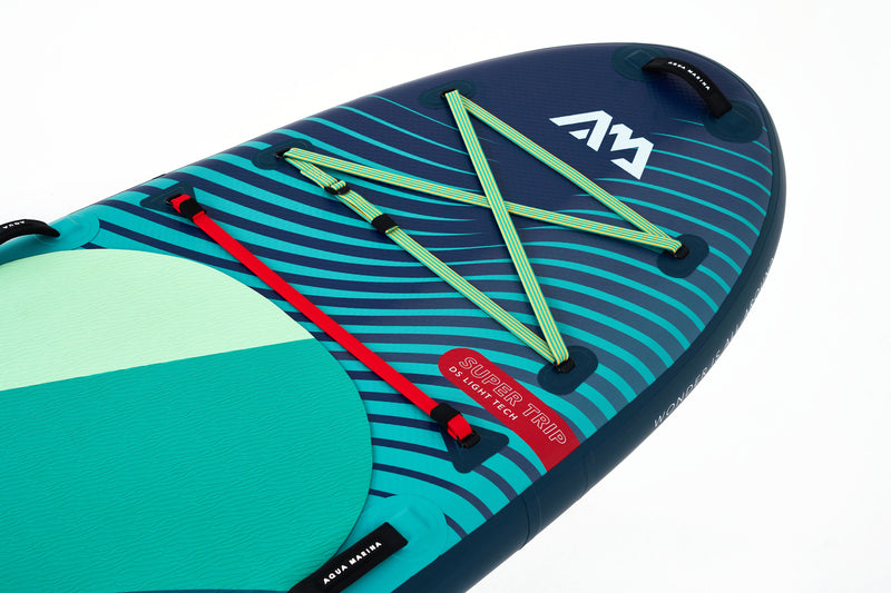 Aqua Marina SuperTrip 12'6 BT-24ST01 Inflatable Paddleboard iSUP extra long for multi-person use, family paddles, or group paddling. Lightweight, stable, and portable. Shop E-Boarders for free shipping.