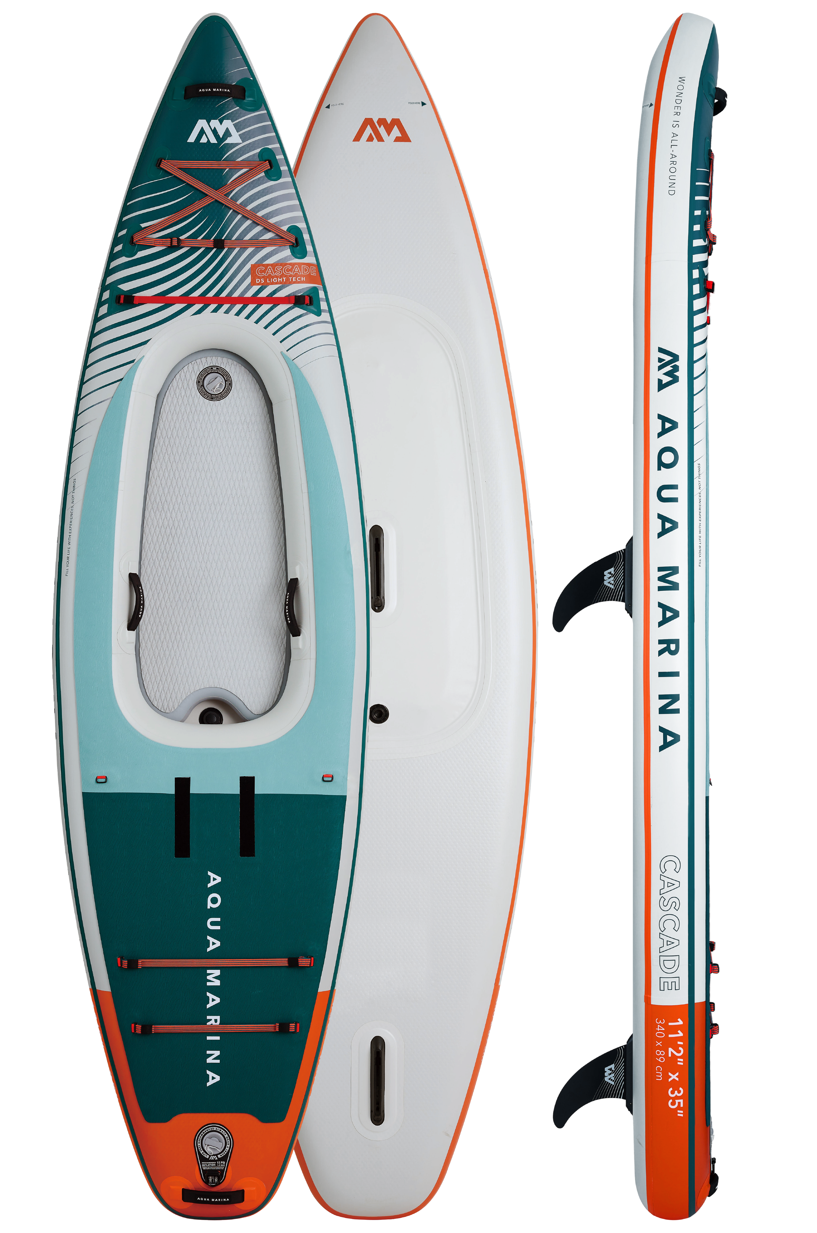 Aqua Marina Cascade 11'2 Hybrid 2-in-1 Inflatable Kayak iSUP