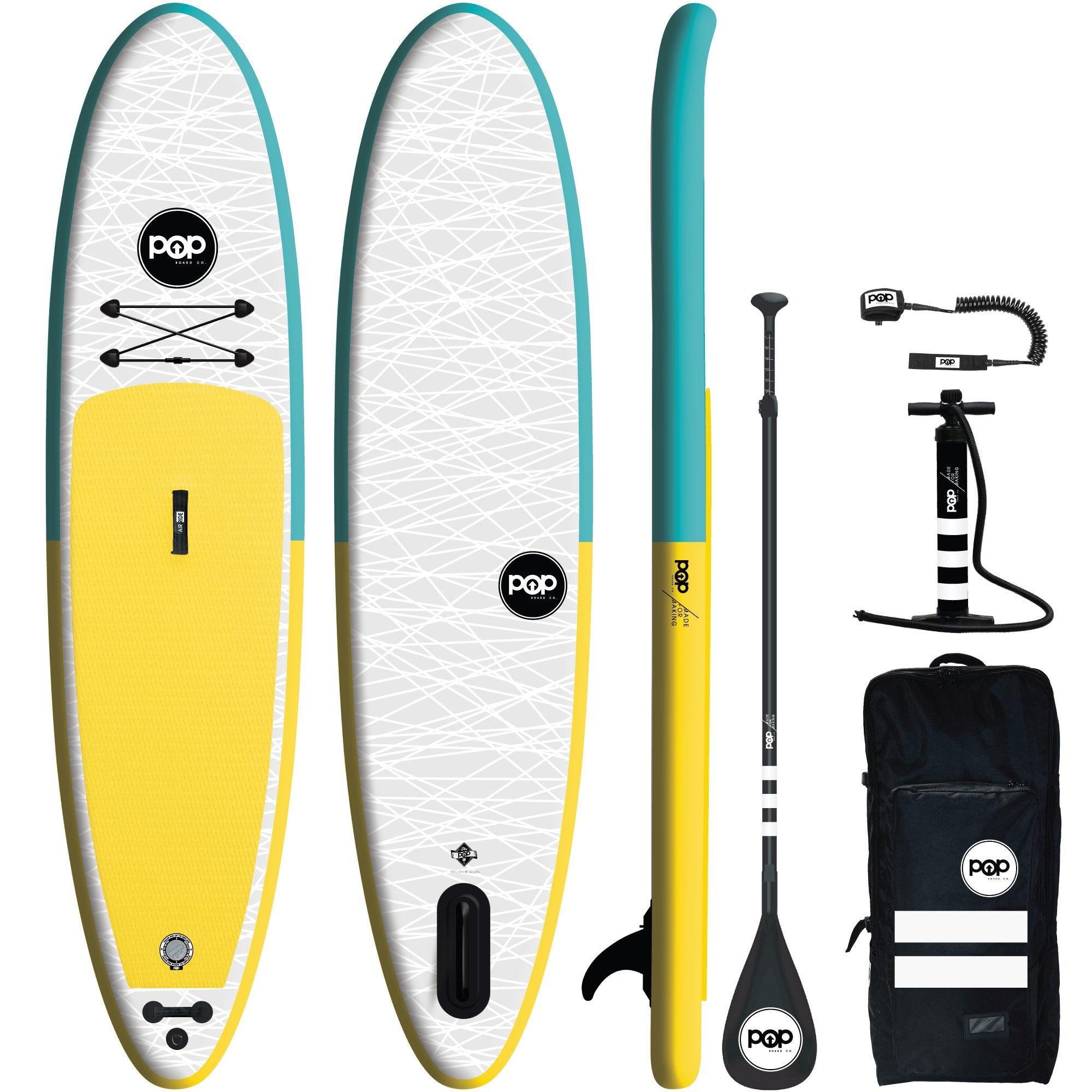 11'0 PopUp Yellow/Turquoise | Inflatable Paddle Board