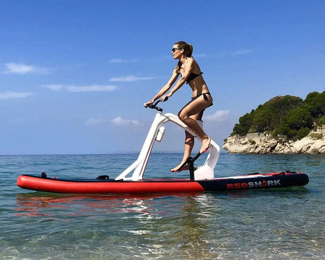 Red Shark USA 'Enjoy' Inflatable Water Bike Paddle Board - eBoarders